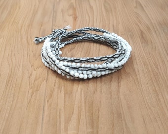 Boho Beaded Wrap Bracelet  Women, Men, Teenage