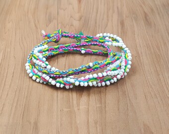 Boho Beaded Wrap Bracelet  Women, Men, Teenage