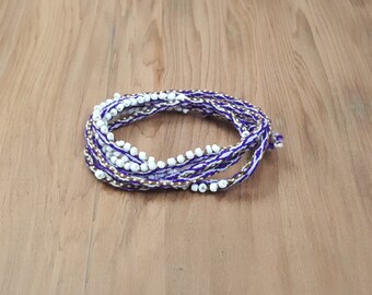 Boho Beaded Wrap Bracelet  Women, Men, Teenage