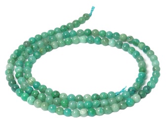 Chrysocolla Bead Balls approx. 3 mm Gemstone Seed Beads Spacer Strand for Necklace, Bracelet & more