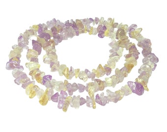 Ametrine Splitter Nuggets approx. 5-8 mm gemstone bead strand for bracelet, necklace & more