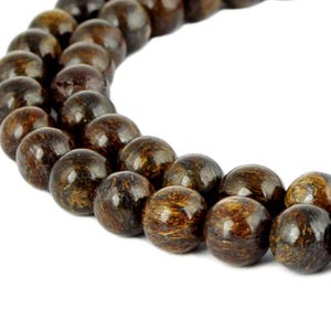 Bronzite Balls 6 mm Gemstone Beads Strand for Necklace, Bracelet & more