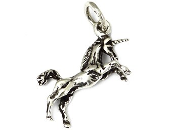 Unicorn Pendant Amulet 925 Sterling Silver