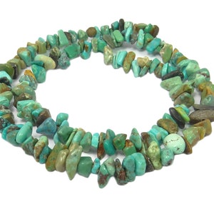 Turquoise Beads Splinter Nuggets approx. 8 - 10 mm gemstone beads strand for bracelet, necklace & more