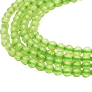 Peridot 2 mm balls gemstone beads strand for bracelet, necklace & more ~ seed beads ~ mini beads ~ spacer ~
