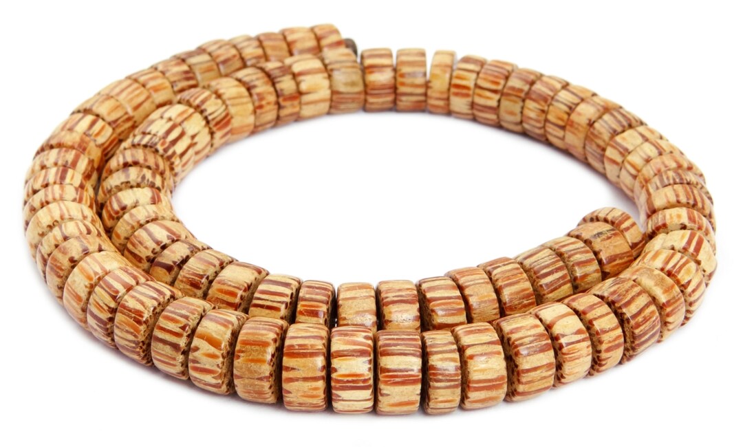 Coconut Palm Bead Wheels in Three Sizes 6 8 or 10 Mm Heishi Etsy