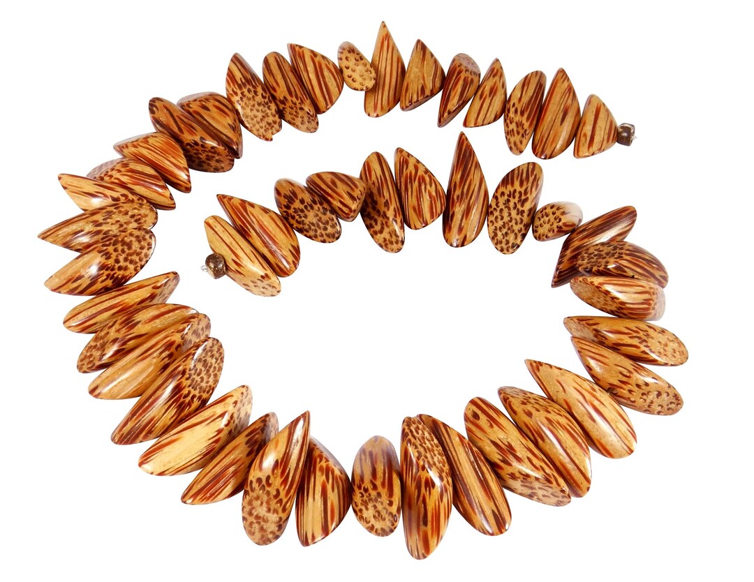 Coconut Palm Wood Beads twin Cut Woods Approx. 25 Etsy