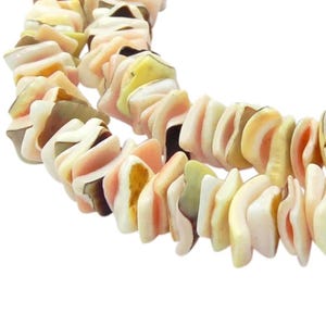Cone fencing snail beads color mix square thin discs approx. 8 mm Heishi shell beads strand for necklace, bracelet & more