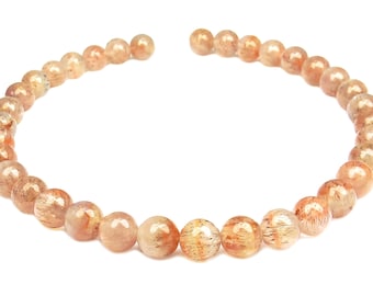 Auralite 23 - 5 mm Kugeln Edelsteinperlen Strang für Armband, Mala, Kette & mehr (20cm-Strang)