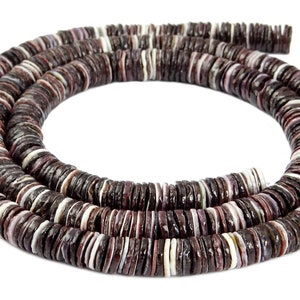 Heishi Beads Oyster Natural Shell Beads 2.5 mm Shell Strand 40 cm Mini Discs
