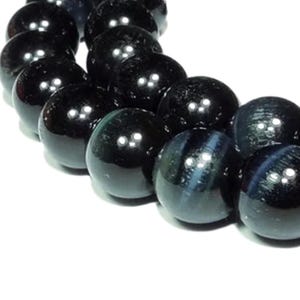 Blue Tiger Eye Beads 8 mm Gemstone Beads Strand for Necklace, Mala & other Jewelry Making