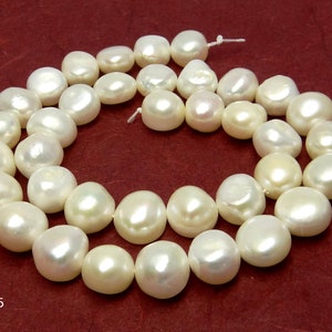 Freshwater pearl strand white nuggets pearl strand six sizes to choose from for necklaces, bracelets, etc. jewelry making Gr. 5