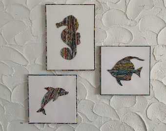 Wandbilder Upcycling-Kunst