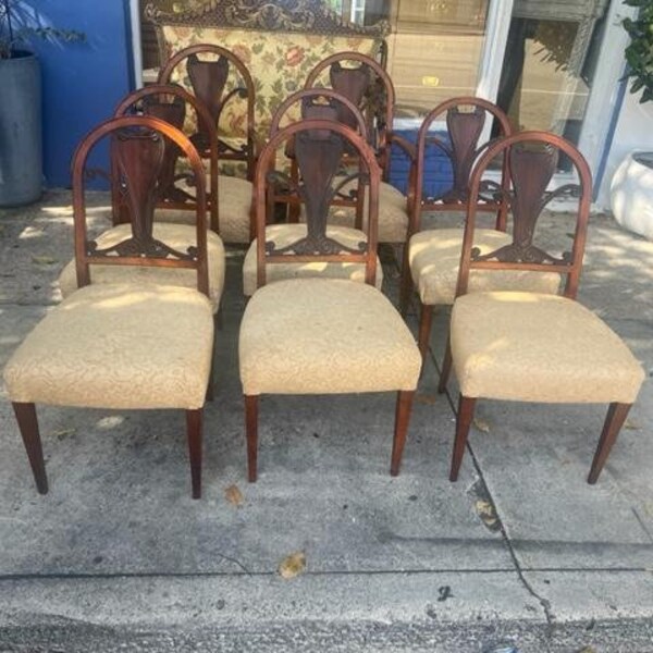 Antique Dining Chairs Etsy