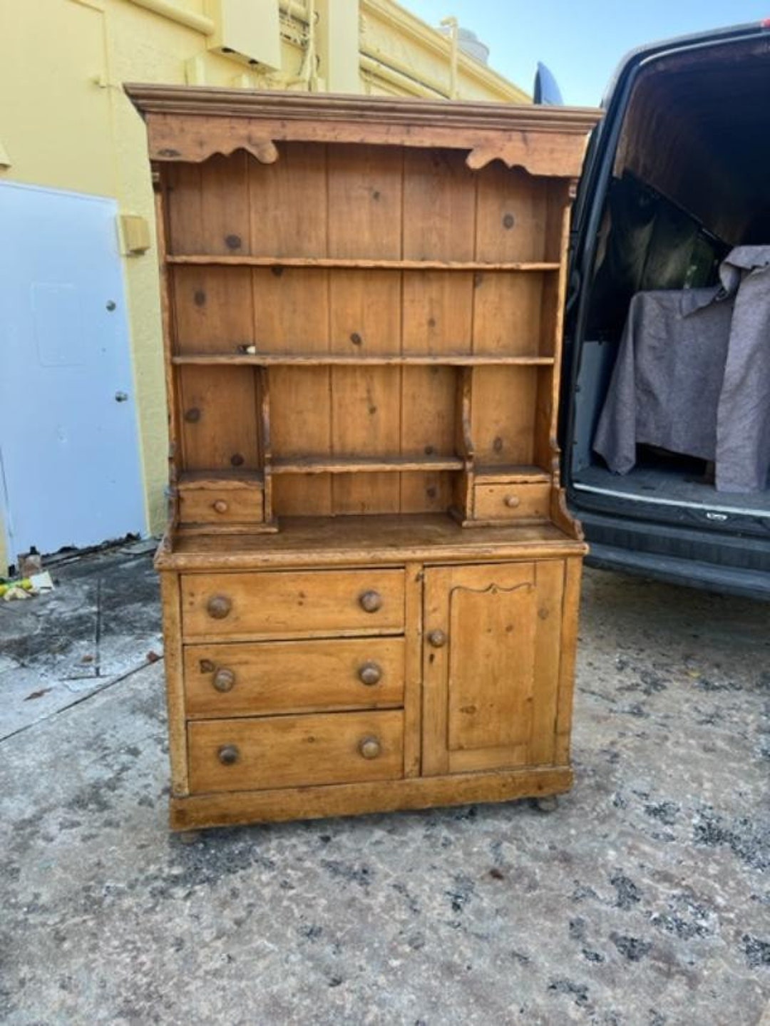 Antique Welsh Pine Dresser Etsy