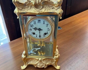 Antique French Bronze Clock