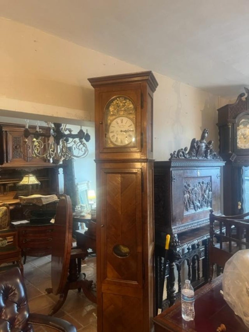 Antique Grandfather Clock, Longcase, French Morbier, Etsy