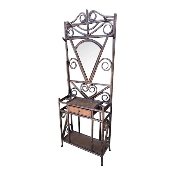 Antique Bamboo Hall Stand