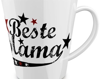 Beste Mama (vintagestyle) konische Tasse