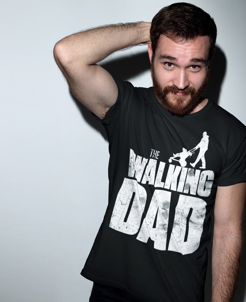 Men's T-Shirt Basic The Walking Dad Father's Day gift for cool daddies image 6