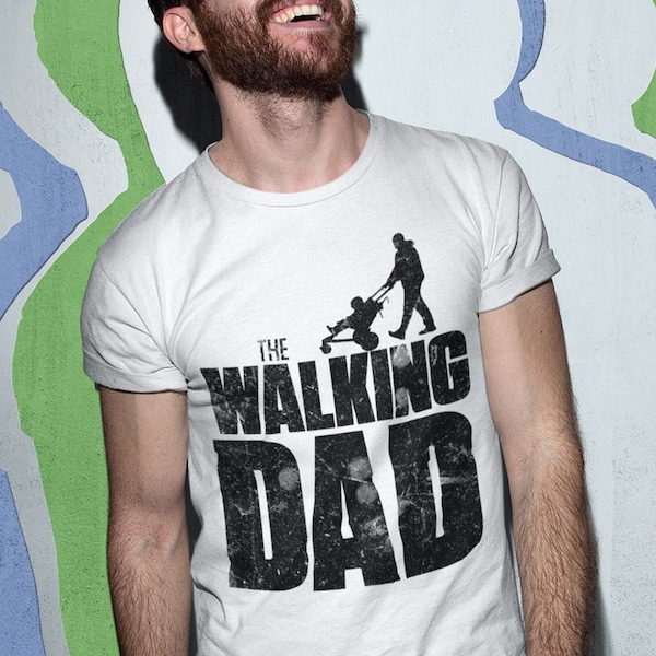 Herren T-Shirt Basic The Walking Dad Vatertagsgeschenk für coole Papis