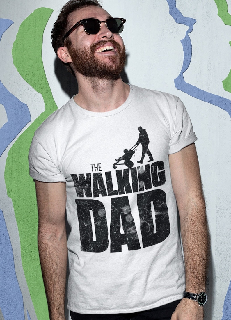 Men's T-Shirt Basic The Walking Dad Father's Day gift for cool daddies image 1