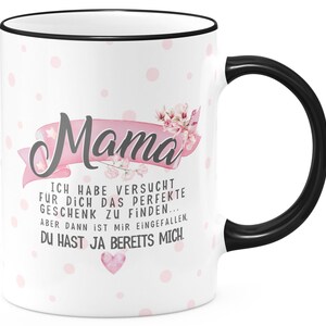 FunTasstic Mug Mama - Traté de encontrar el regalo perfecto para ti Taza de café impresa en ambos lados de la oficina