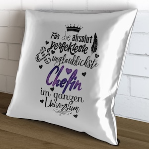 Decorative pillow For the absolute most perfect boss