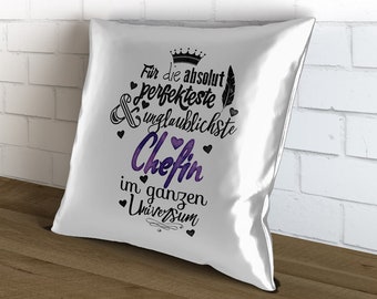 Decorative pillow For the absolute most perfect boss