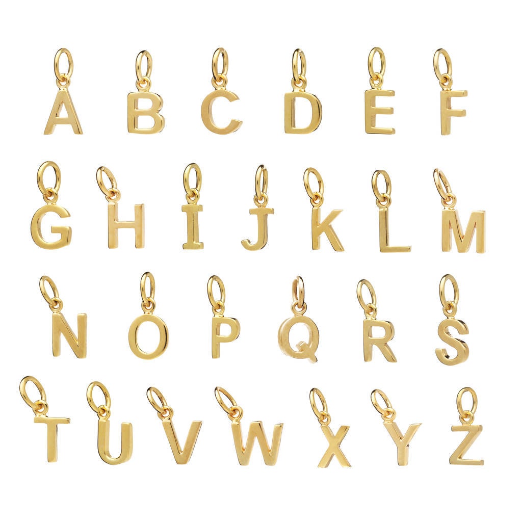 Children's Initial Necklace 18ct Gold Plated Personalised Etsy