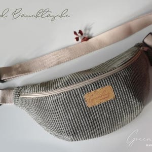 Bauchtasche aus Cord, Vintage Tasche, Bananentasche, Cord Bauchtasche, Schultertasche aus Cord