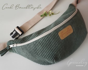 Bauchtasche aus Cord, Vintage Tasche, Bananentasche, Cord Bauchtasche, Schultertasche aus Cord