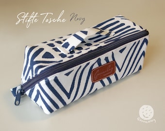 Stiftehalter, Stiftetasche, Farbmarker Etui,  Stiftemäppchen, Navy