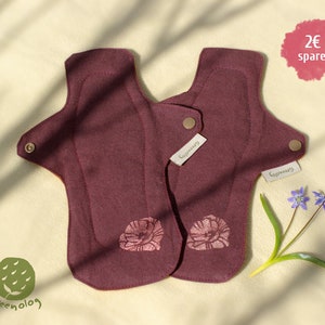 Leinen Stoffbinde, Damenbinde, Nachtbinde Gr. L 2er Pack