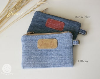 Card case, denim wallet, mini wallet, card holder, coin pouch, credit card case