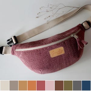 Corduroy heuptasje, vintage tas, corduroy schoudertas, bananentas, corduroy kindertas, corduroy heuptasje