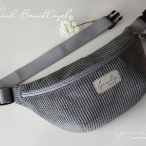 Bauchtasche aus Cord, Vintage Tasche, Bananentasche, Cord Bauchtasche, Schultertasche aus Cord