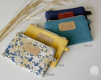 Card case, fabric wallet, mini wallet, card holder, coin pouch, credit card case