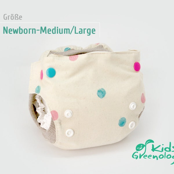 Stoffwindel Überhose Gr. Newborn-Medium(Max. bis 1. Lebensjahr)/Large(Max. bis 2.5. Lebensjahr), Cloth diaper overpants