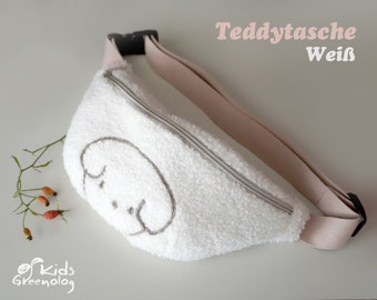 Kinder Bauchtasche Teddy, Hipbag, Gürteltasche, Hüfttasche, Crossbody, Umhängetasche, Stoff Bauchtasche, Kindertasche