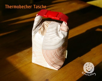 Thermobecher Tasche,  Brotzeittasche, Wasserdichter Thermobehalterung, Nachhaltig, Lunchbag, Kühlbag, Tragetasche