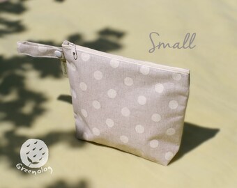 wet bag size S / size L with beige dot