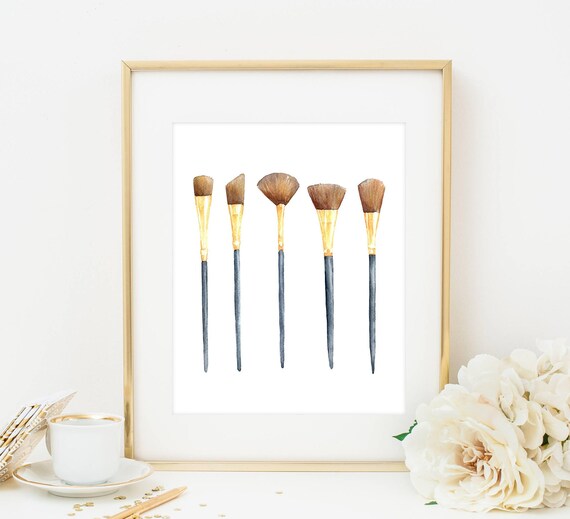 Make Up Print Make Up Decor Make Up Wall Art Salon Print Etsy