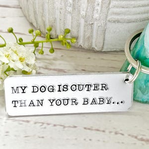 Lustiger Hund Geschenk | Hundebesitzer Geschenk | Handgestempelter Schlüsselring | Geschenk für Tierliebhaber | Geschenk für Hundebesitzer | Geburtstagsgeschenk | Muttertagsgeschenk