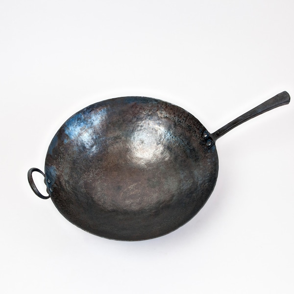 Hand Forged 12" Round Bottom Carbon Steel Wok