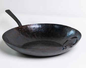 Sartén para saltear de 14&quot;, sartén wok híbrida para inducción, gas y quemadores eléctricos