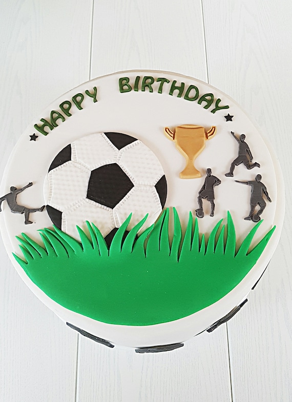 Fußball Tortendekoration Tortenaufleger Dekoration für Torte - .de