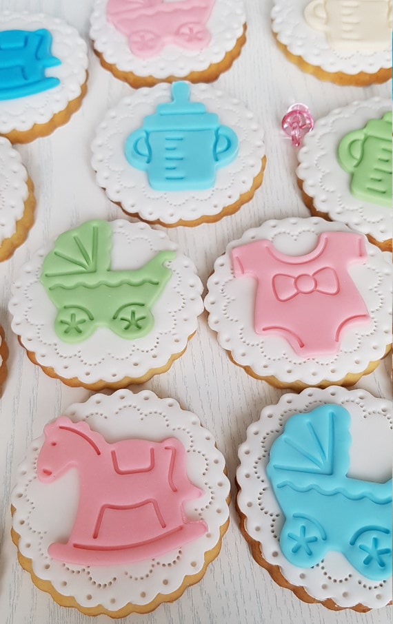 Baby Biscuits Baby Party Baby Shower 2 Pcs Etsy