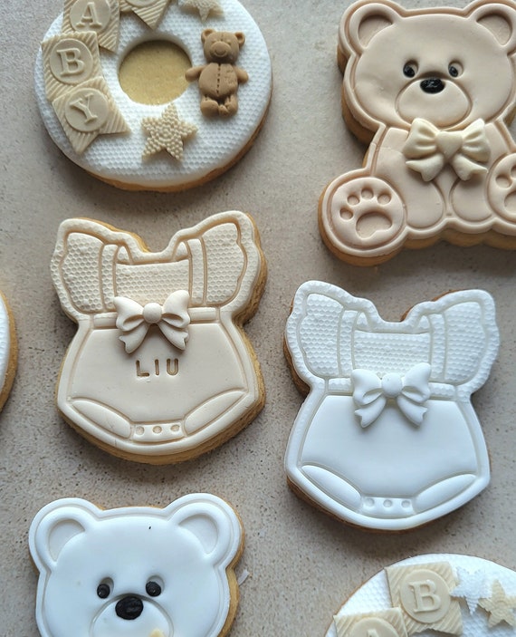 Keks Babykleidchen Babyparty Mädchen babypartydekoration 3 stück