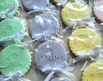Oh Baby Cookies Baby Shower (4 pieces)